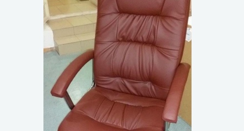 Обтяжка офисного кресла. Ермолино